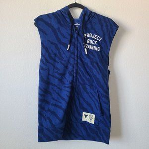 NEW Under Armour Project Rock Rival Fleece Training Hoodie 1377444-471 Size XS